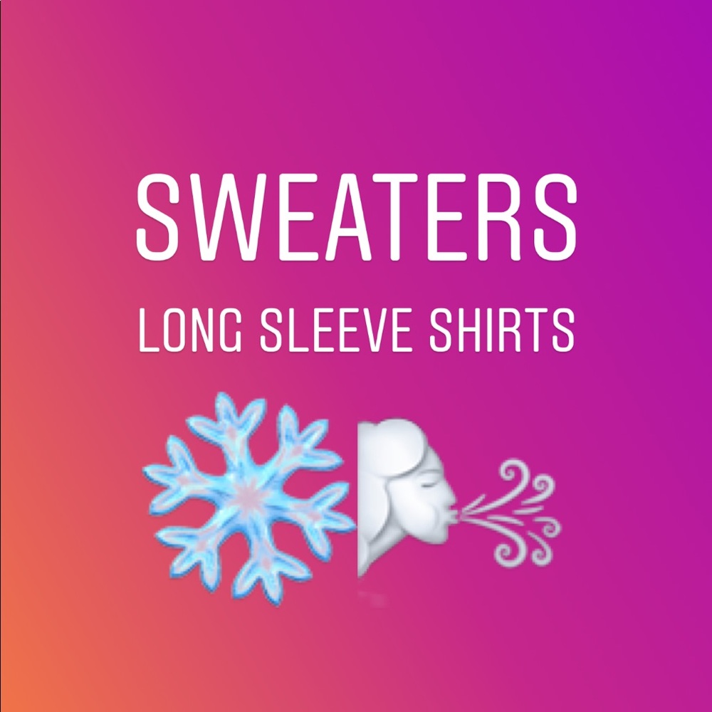 Sweaters & Long sleeved shirts